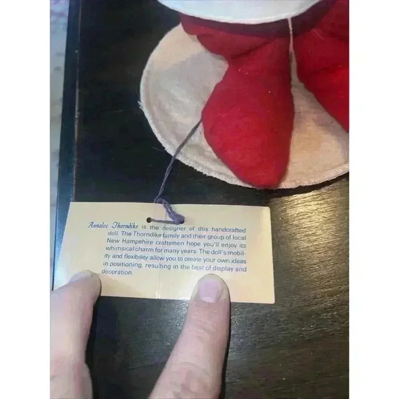 Annalee Mobillite Christmas Santa Claus Holding Pie 17”Vintage Rare 92 - Picture 3 of 8